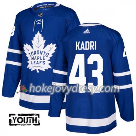Dětské Hokejový Dres Toronto Maple Leafs Nazem Kadri 43 Adidas 2017-2018 Modrá Authentic